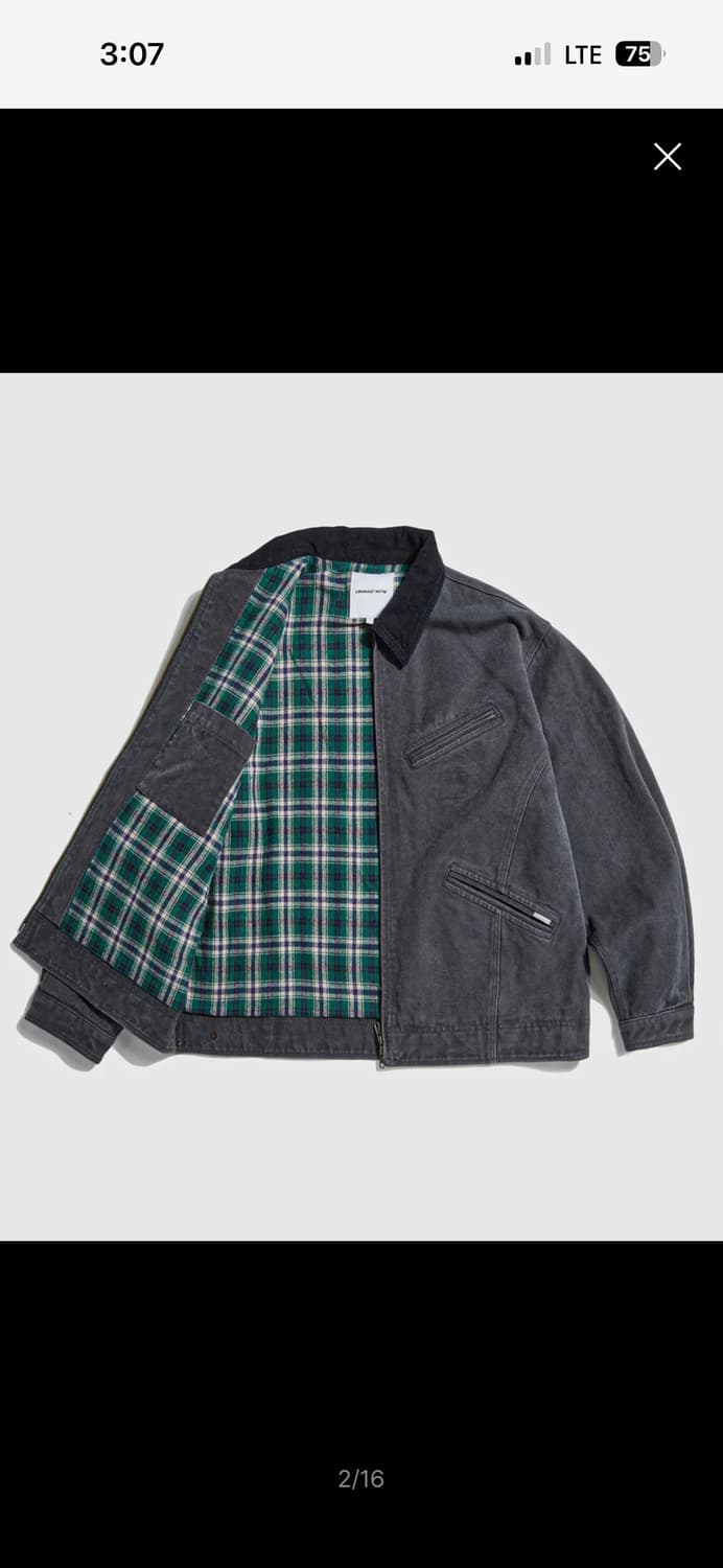 에스피오나지 washed canvas blouson jacket 상품이미지2