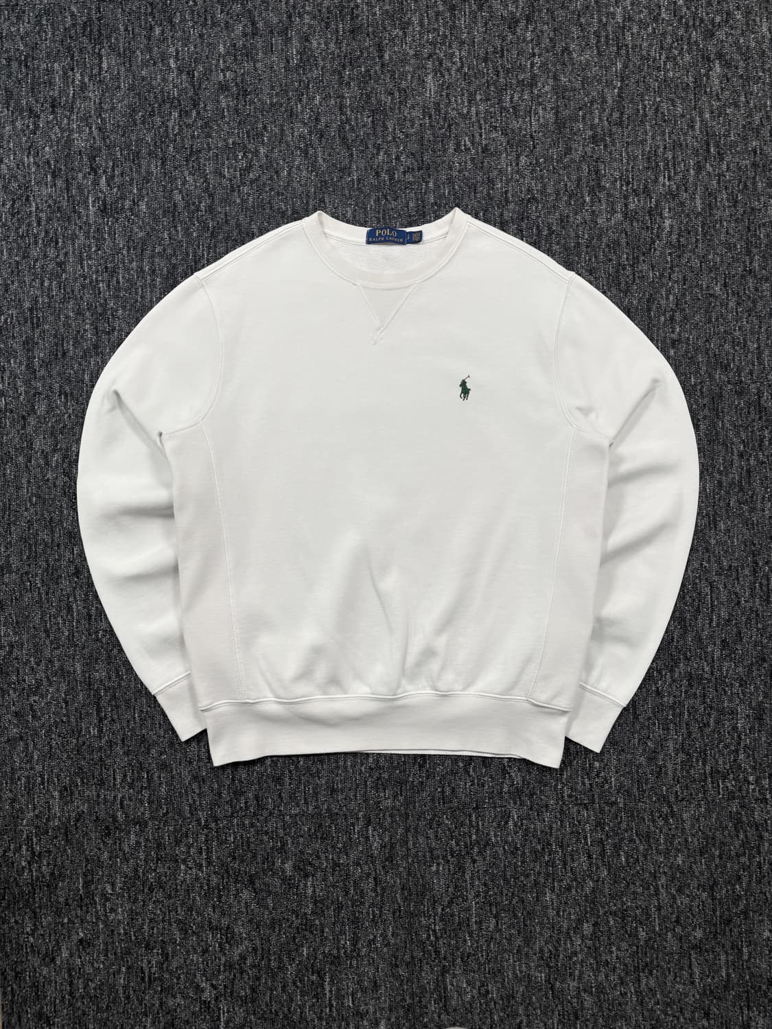 폴로 화이트 맨투맨 상품이미지2