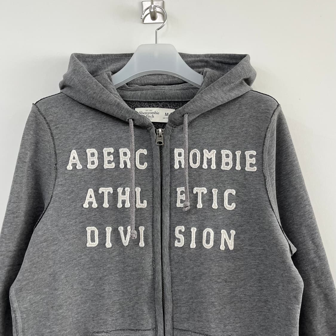 아베크롬비 자수로고 그레이 후드집 상품이미지4