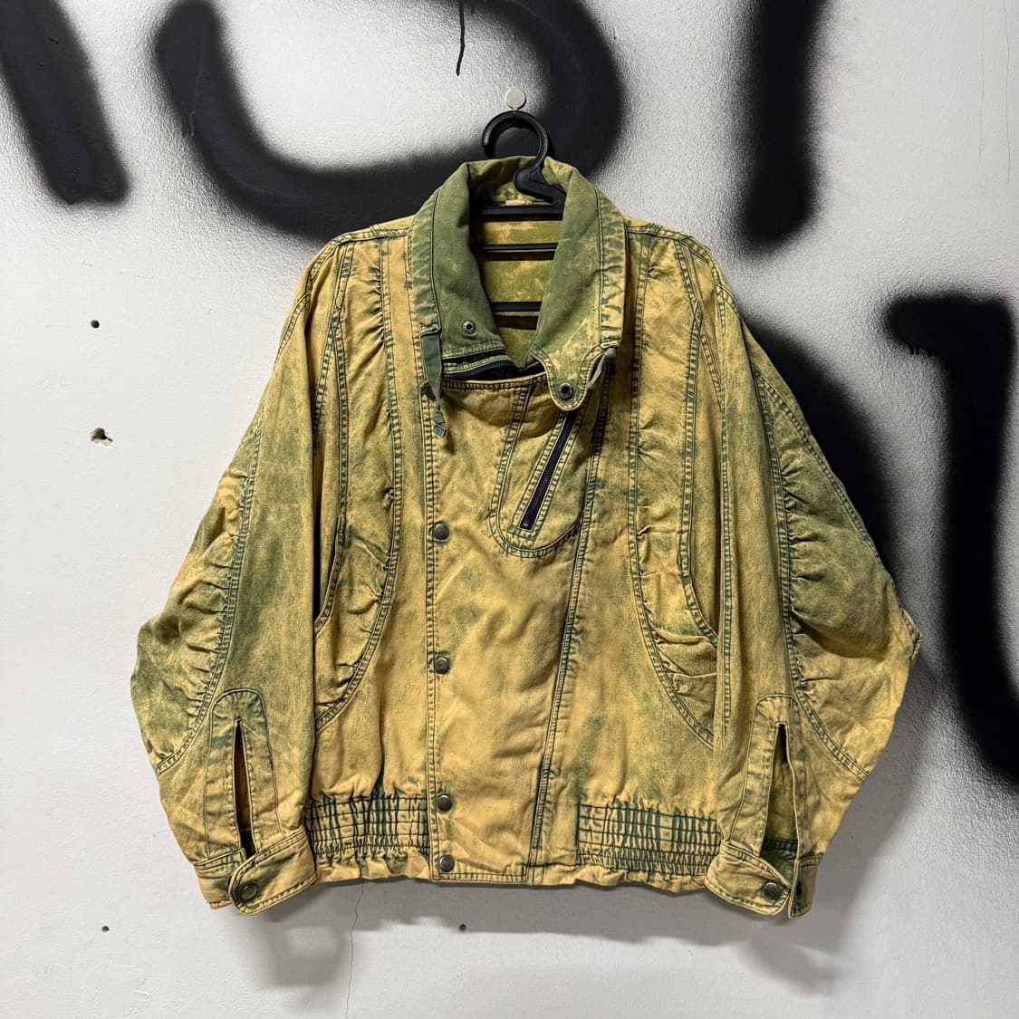 VTG 빈티지 밀리터리 그런지 워싱 멀티 디테일 데님 블루종 자켓 상품이미지1