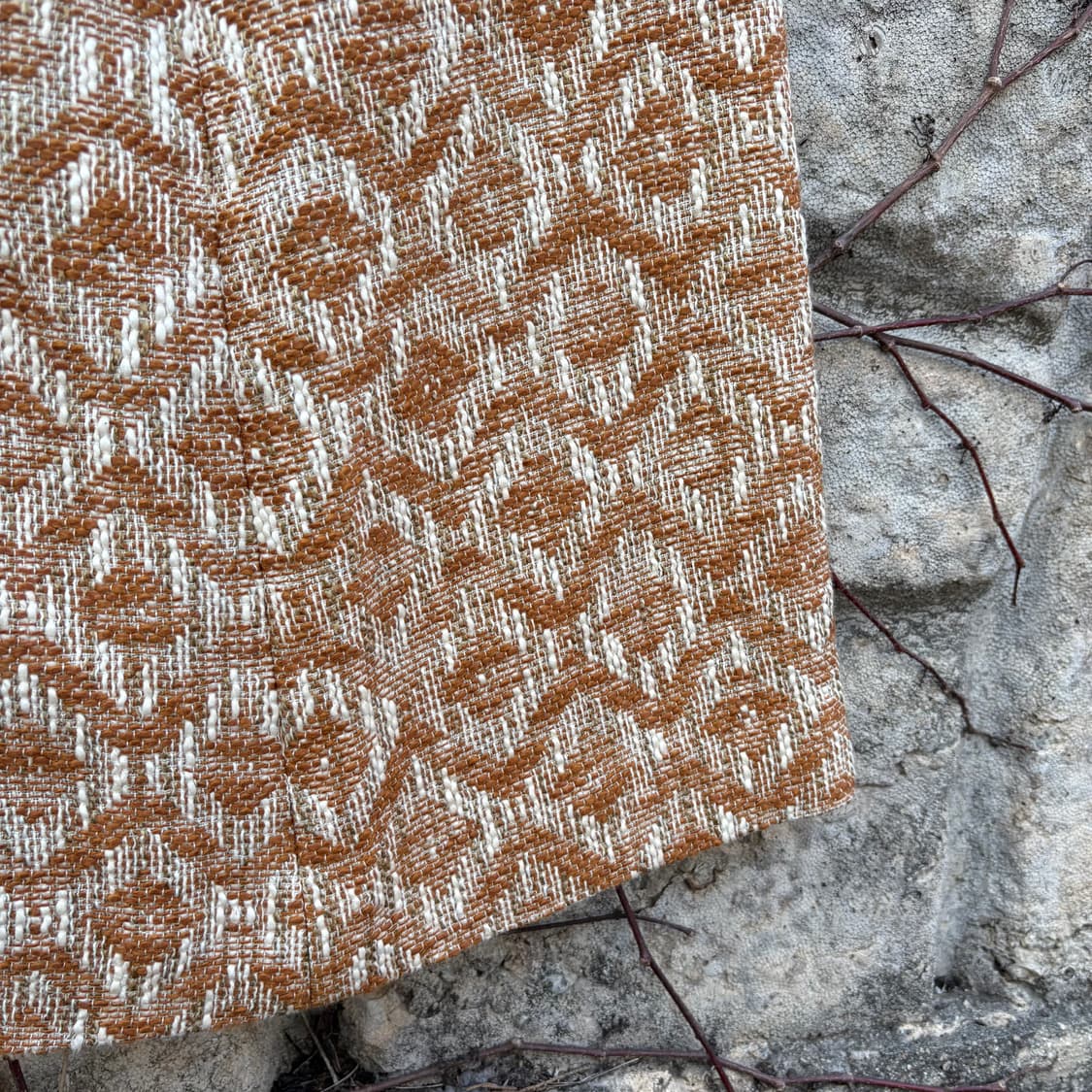 빈티지 에스닉 자카드 기하학 패턴 스커트 치마 상품이미지3