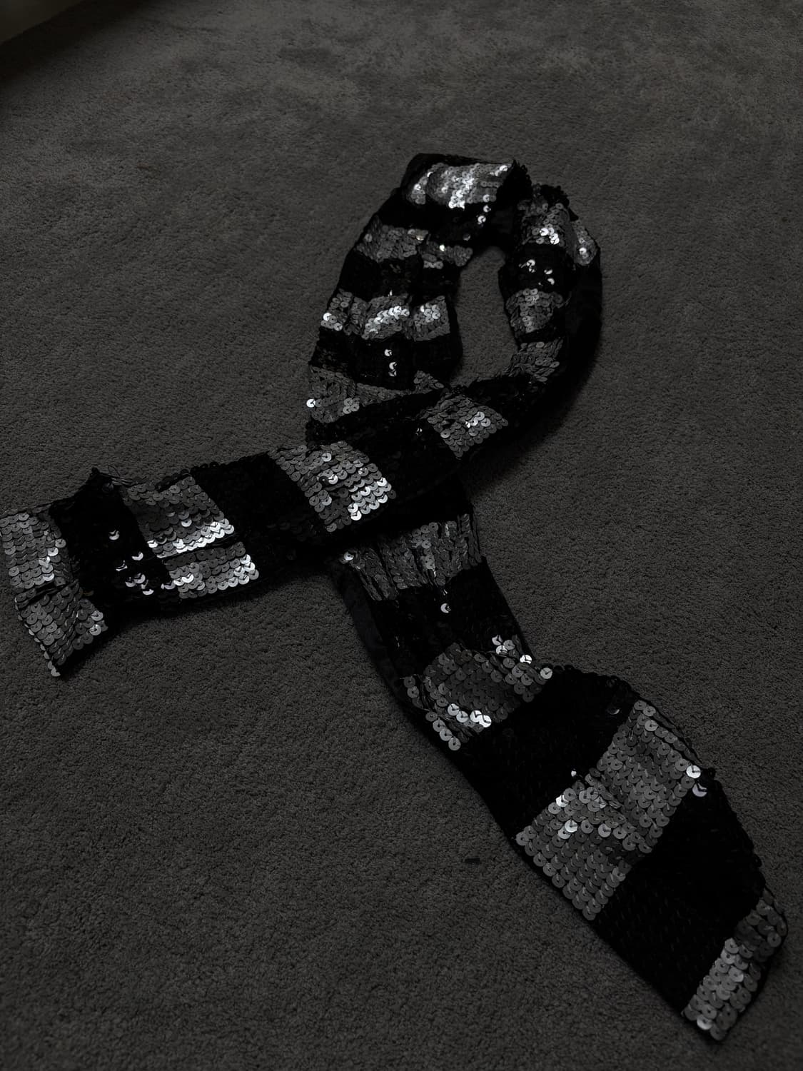 Vintage v-kei punk mood purl scarf 상품이미지2