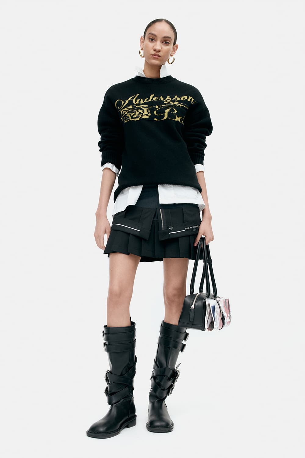 앤더슨벨 inside out pleats skirt 36 상품이미지2