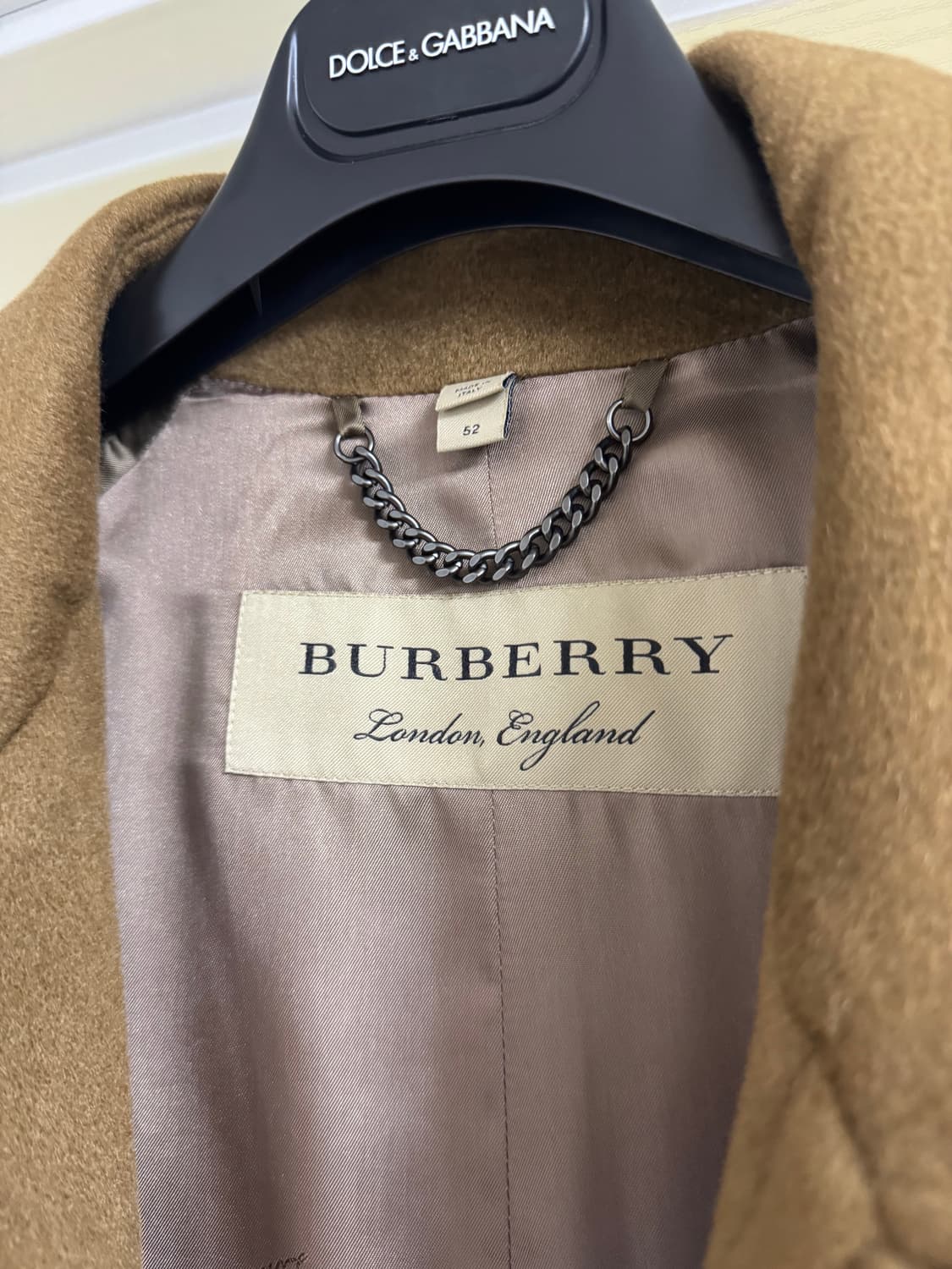 [52] 버버리 캐시미어 100% 카멜 코트 상품이미지2