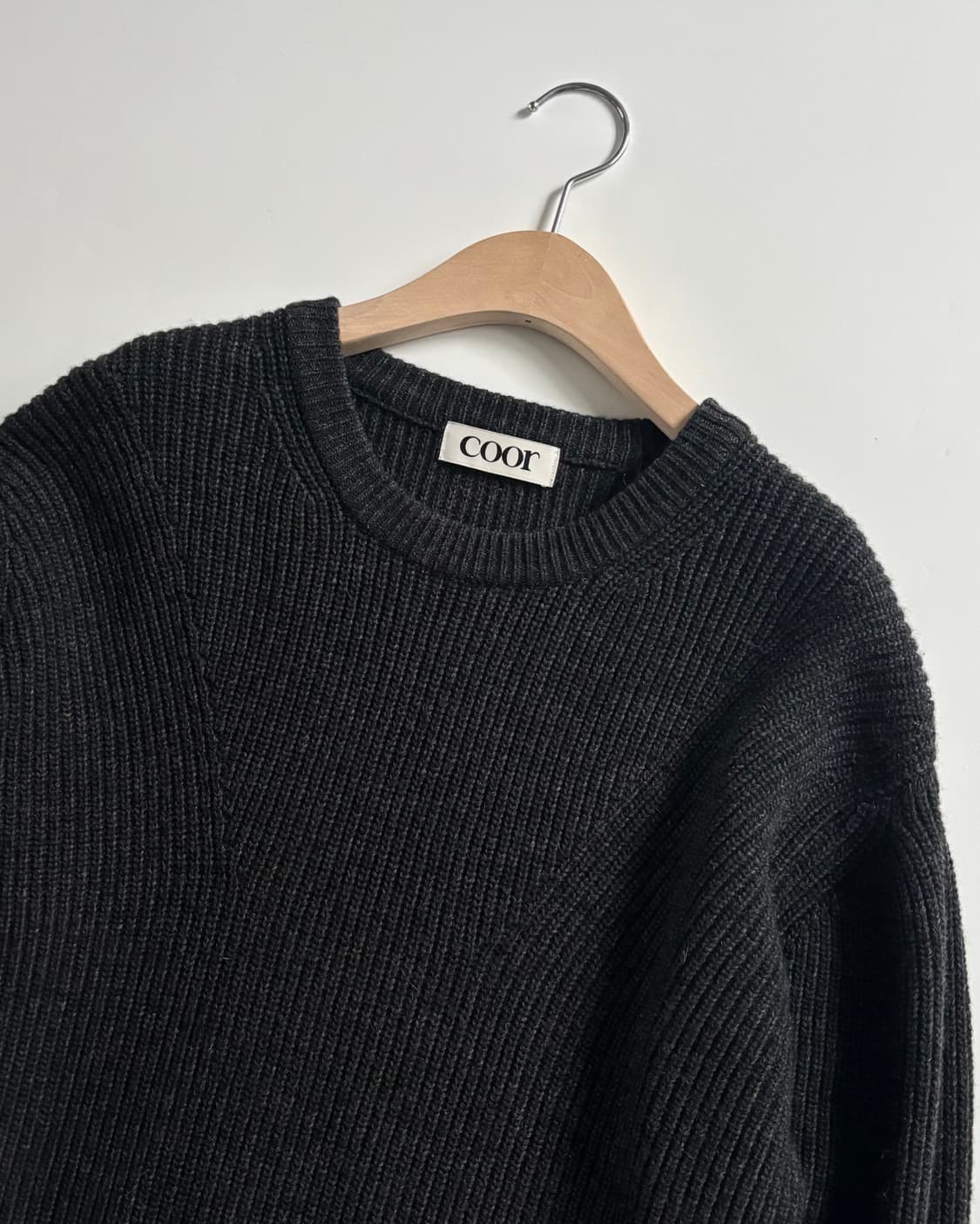 Coor 쿠어 캐시팝 트위드 크루넥 니트 상품이미지2