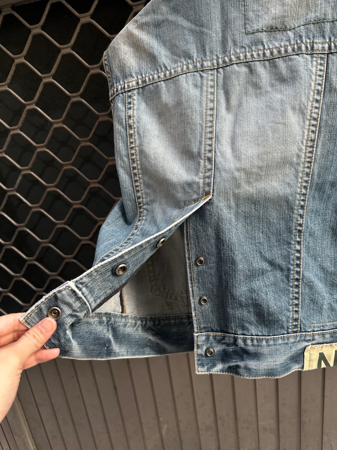 NIX washing denim vest 상품이미지8