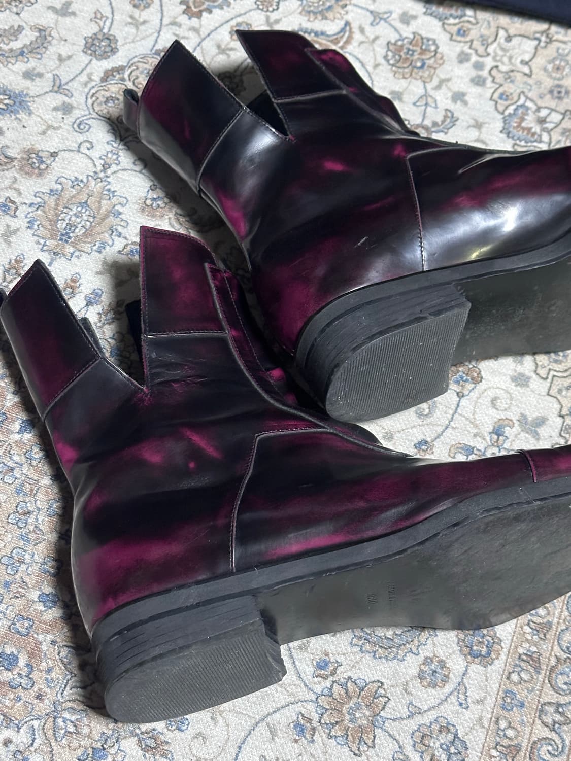 네거티브쓰리 스퀘어토 부츠 270 / 유니크 다크버건디 엔지니어부츠 상품이미지6