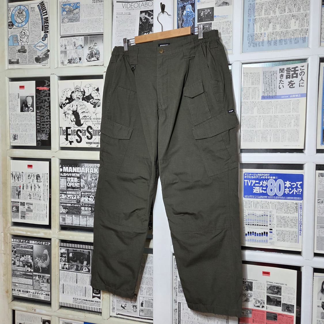 CQR 립스탑 카키 카고 팬츠 상품이미지2