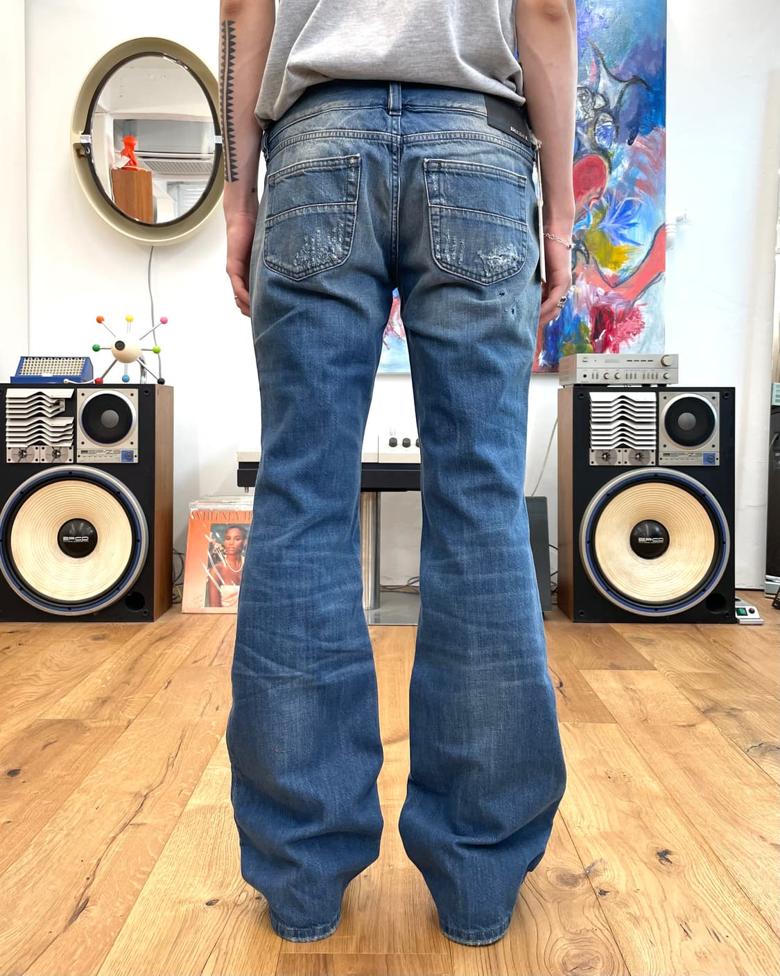 [30] 디젤 패치워크 플레어 데님 팬츠 상품이미지3