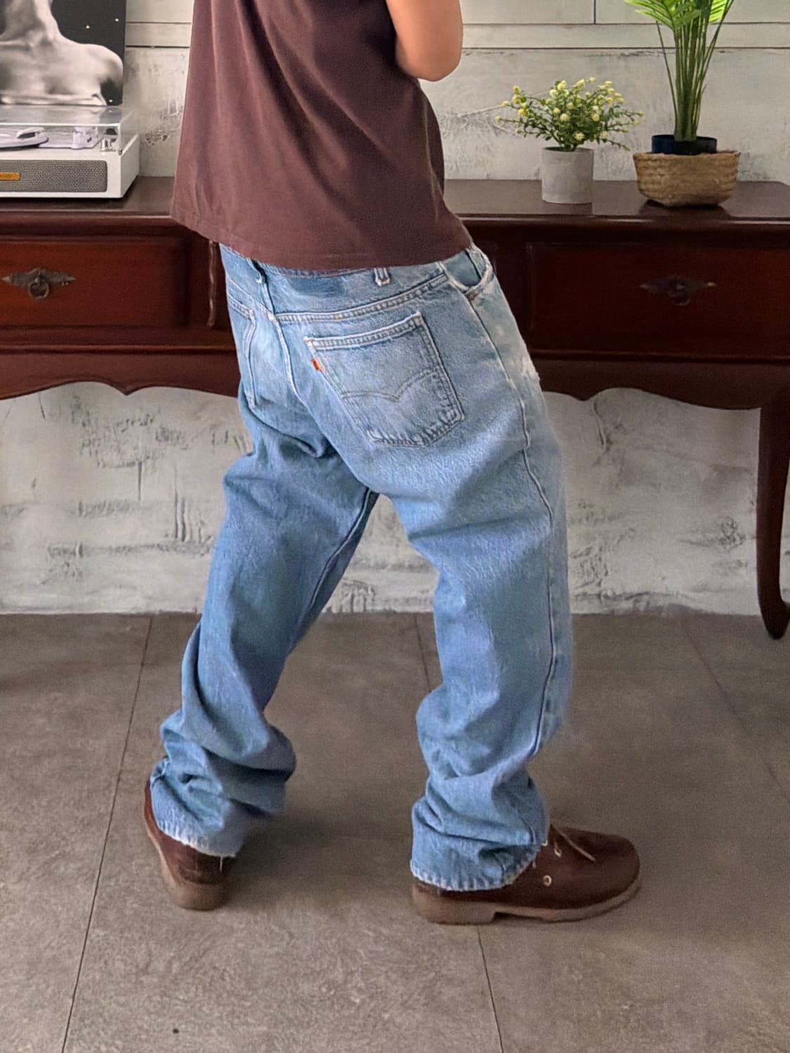 90's MADE IN USA 🇺🇸 리바이스 517 부츠컷 오렌지탭  상품이미지3