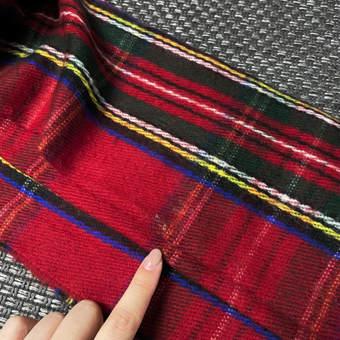 빈티지 레드 크리스마스 머플러 상품이미지4