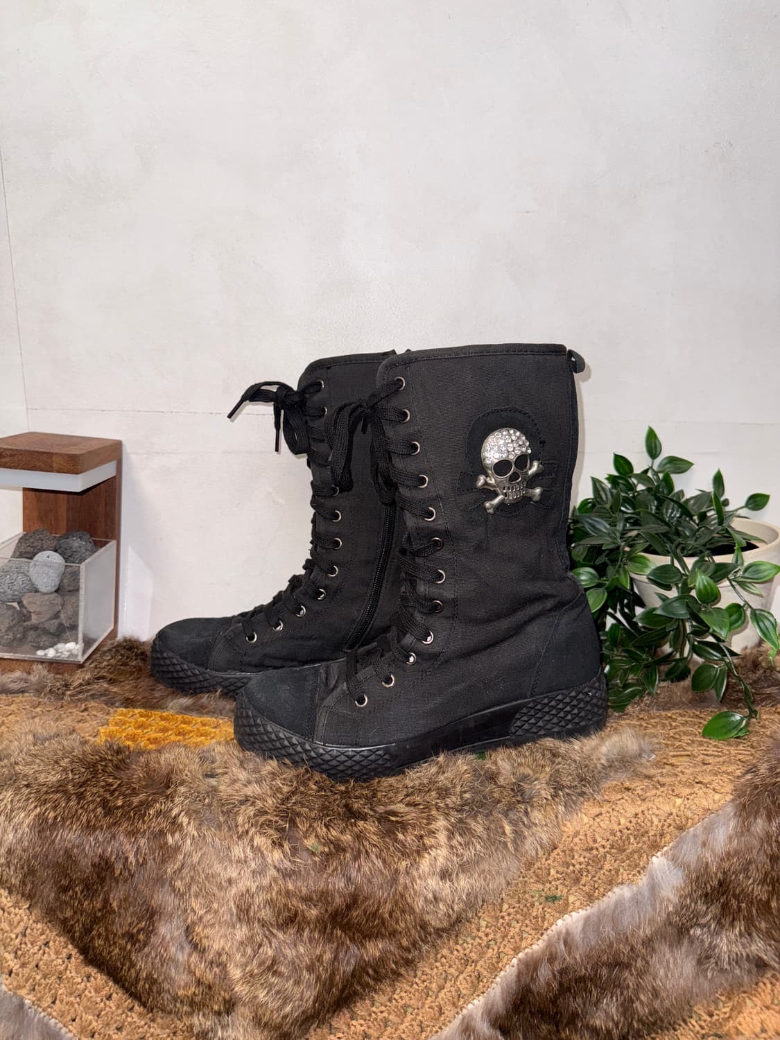H.B.L HUALEI BALA Skull knee high boots  상품이미지2