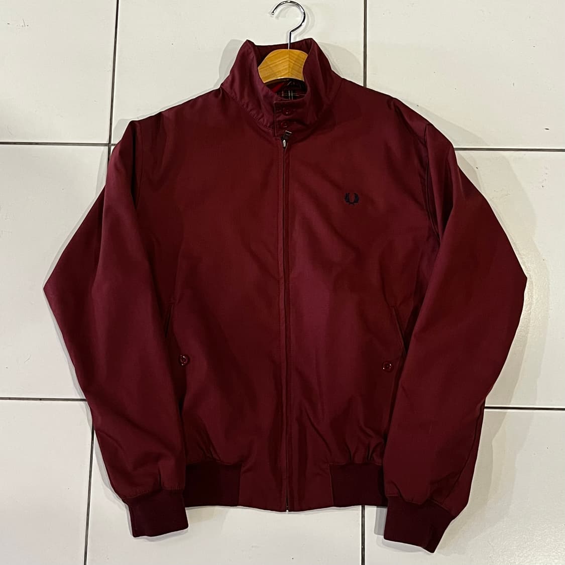 프레드페리 클래식 헤링턴 자켓 버건디  상품이미지1