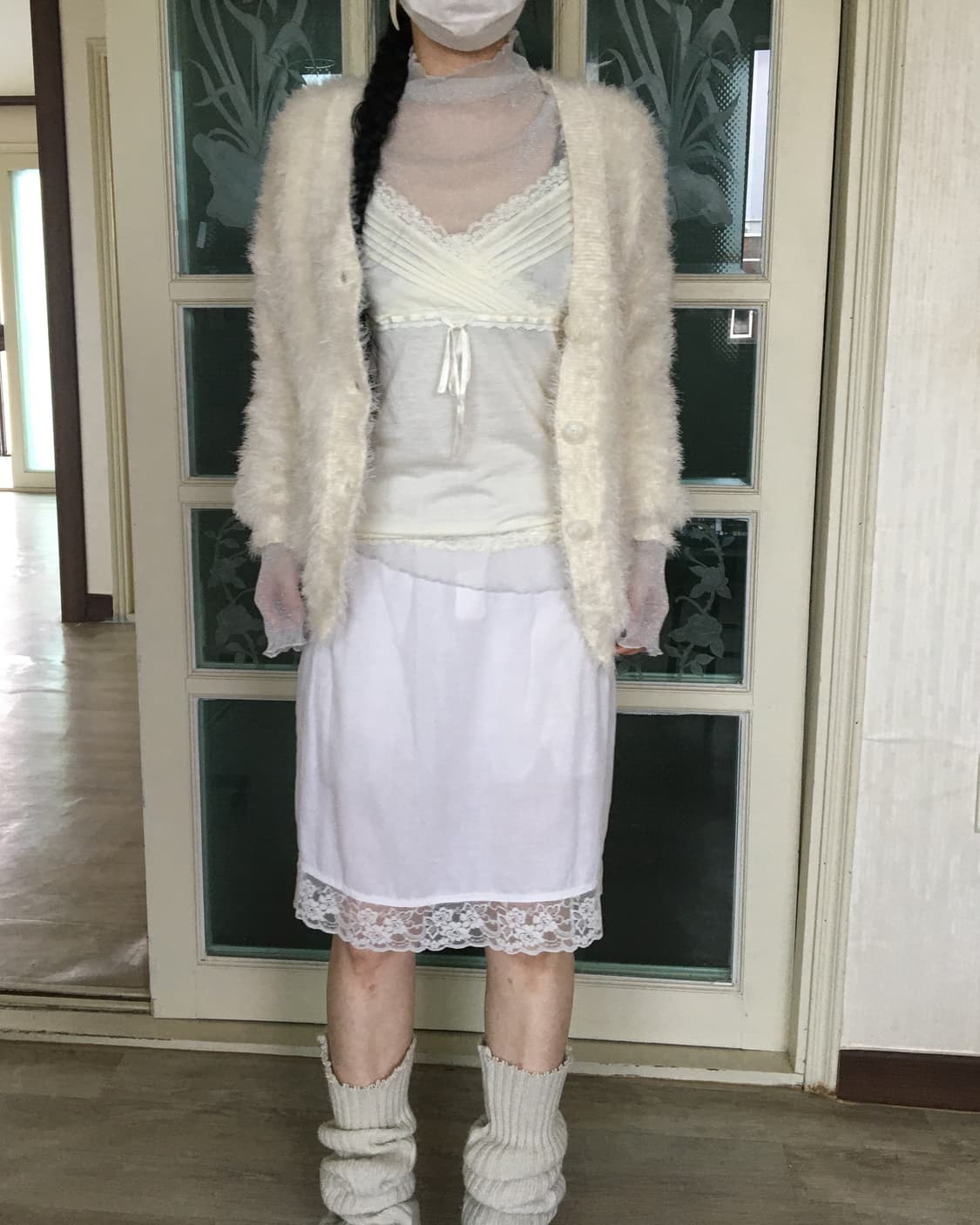 Fluffy knit cardigan 상품이미지5