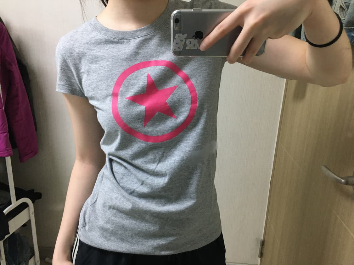 Convers pink  point half T 상품이미지4