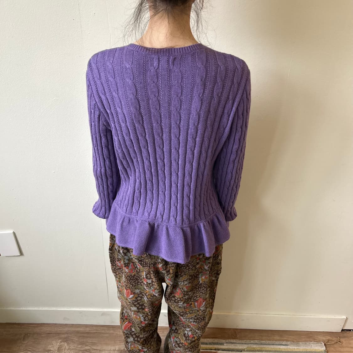 폴로랄프로렌 라벤더 케이블 가디건 상품이미지3