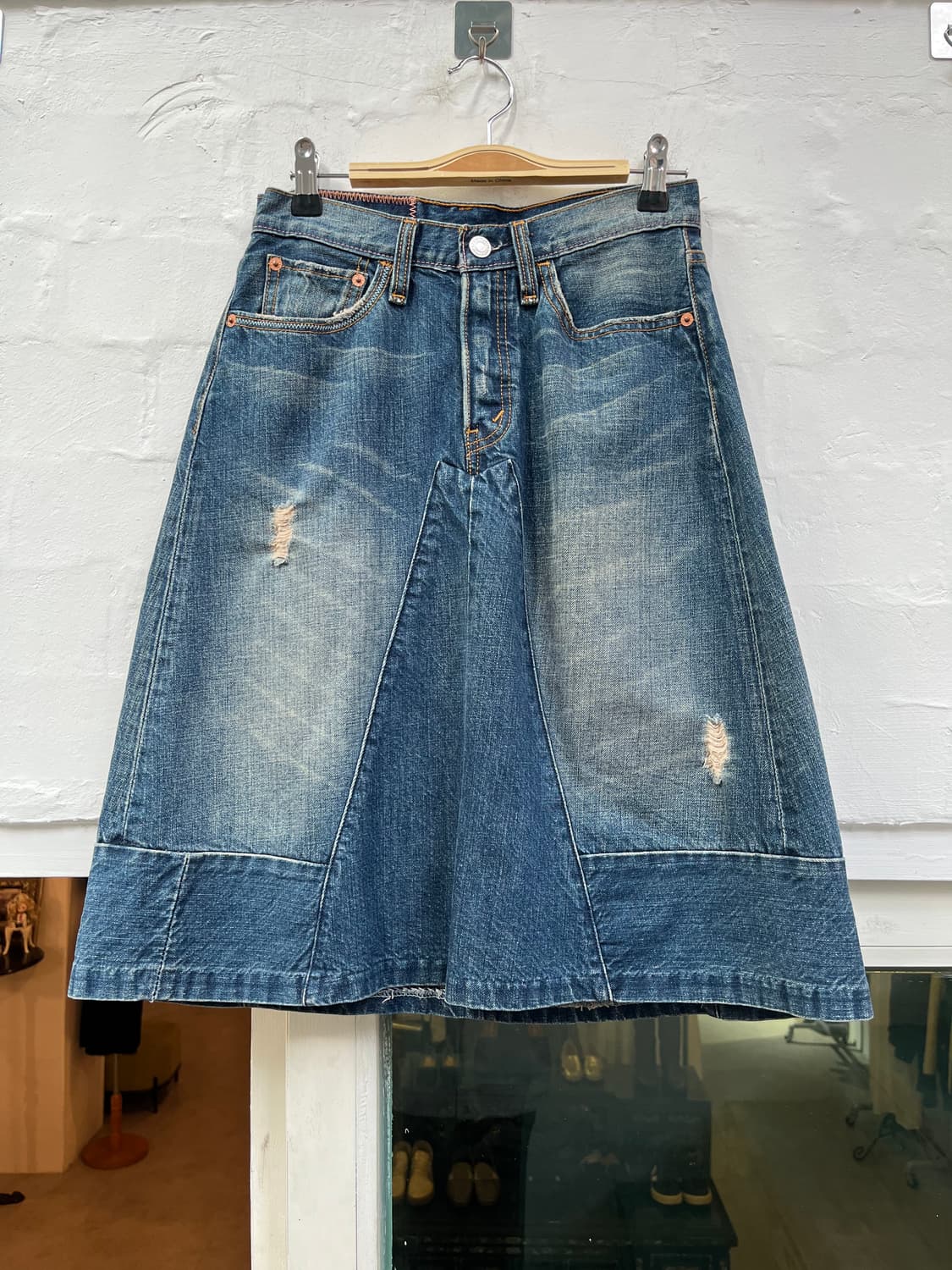 Levis 4S501 데님 스커트 S 상품이미지1