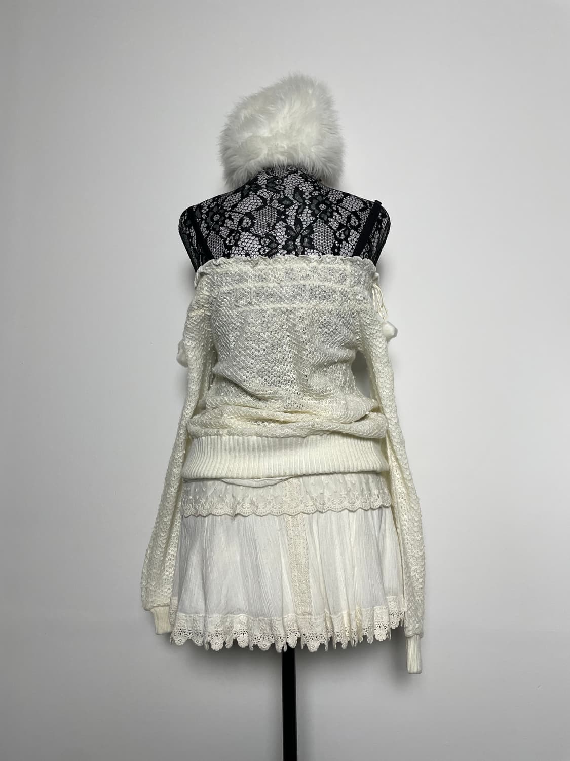 LIZ LISA 리즈리사 폼폼 큐롯 화이트 세트 상품이미지4