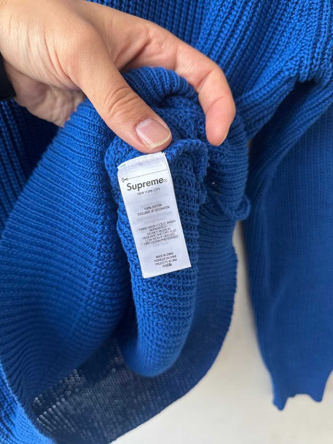 Fw23 슈프림 립드 스웨터 상품이미지6