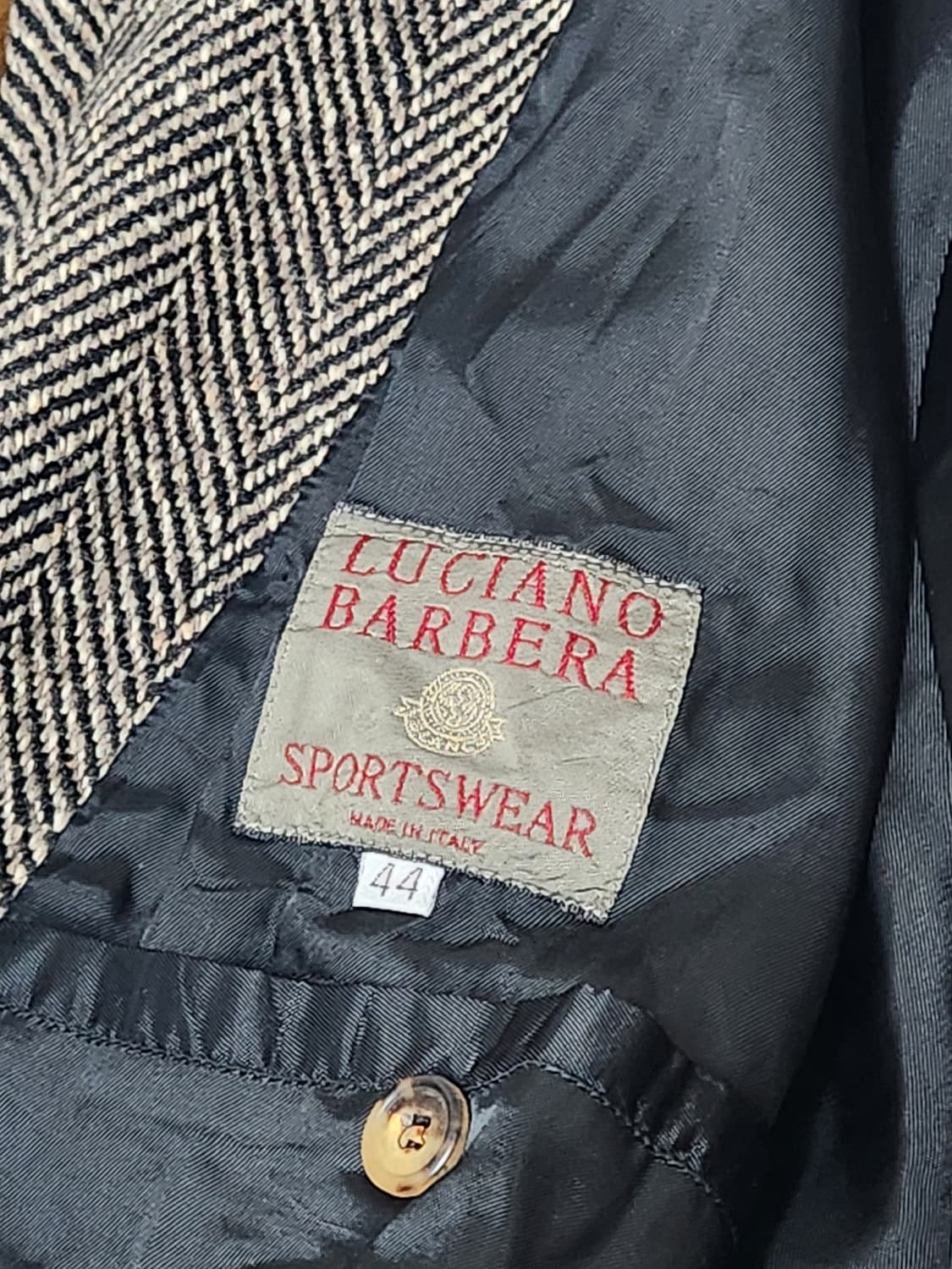 루치아노 바르베라 울 헤링본 발마칸 코트(ITALYmade) 상품이미지8