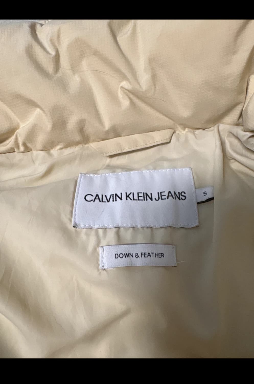 캘빈클라인 아이보리 숏패딩 s 상품이미지8