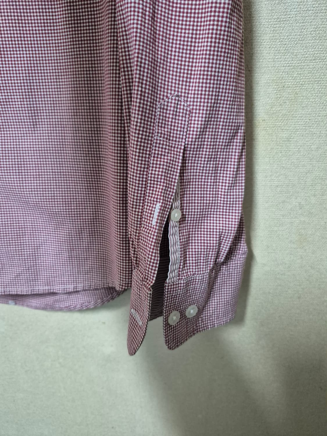 라코스테 울트라슬림핏 나노 깅엄 셔츠 상품이미지4