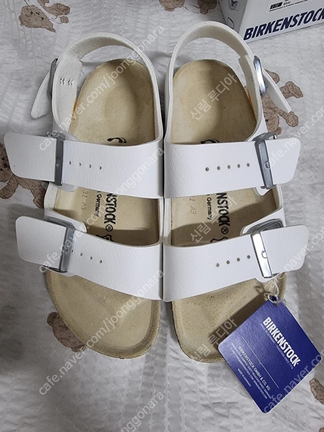 버켄스탁 밀라노 화이트 샌들 37사이즈 새제품 상품이미지3