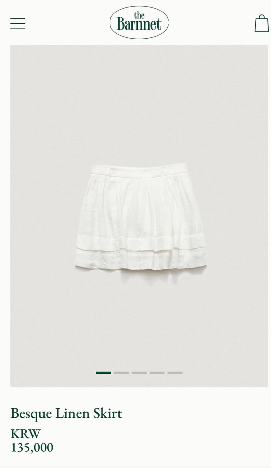 더바넷 besque linen skirt 상품이미지5