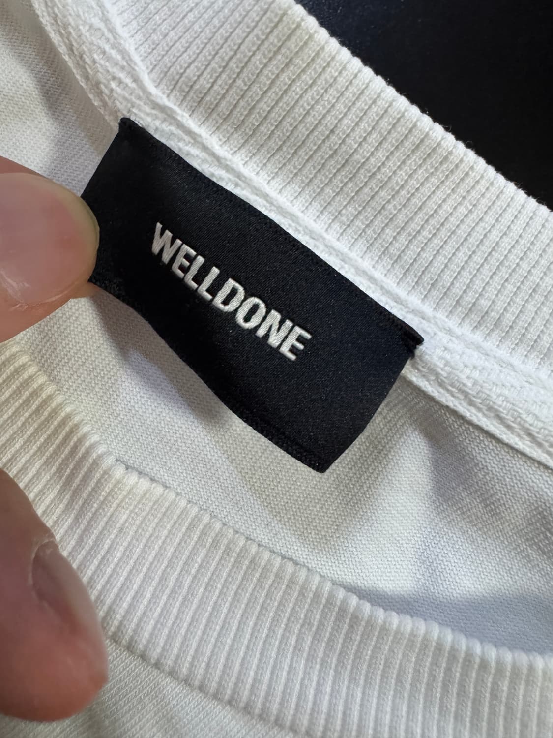웰던 WELLDONE 로고 포인트 빅 사이즈 반팔 티셔츠 2XL 상품이미지4