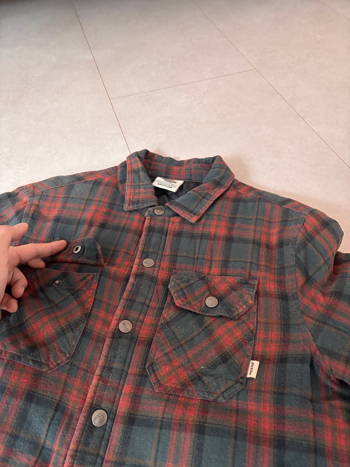 디키즈 Quilted 플란넬 셔츠자켓 M 상품이미지4