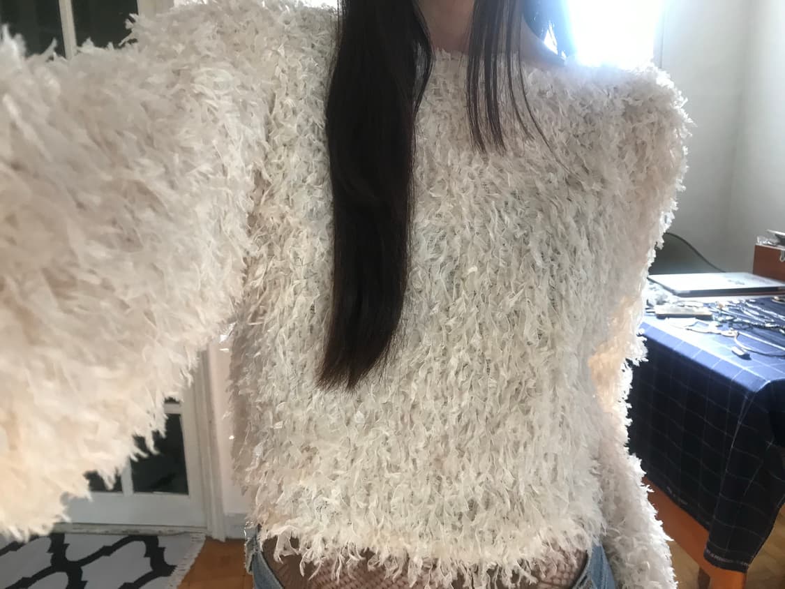vintage ivory fur knit 상품이미지8