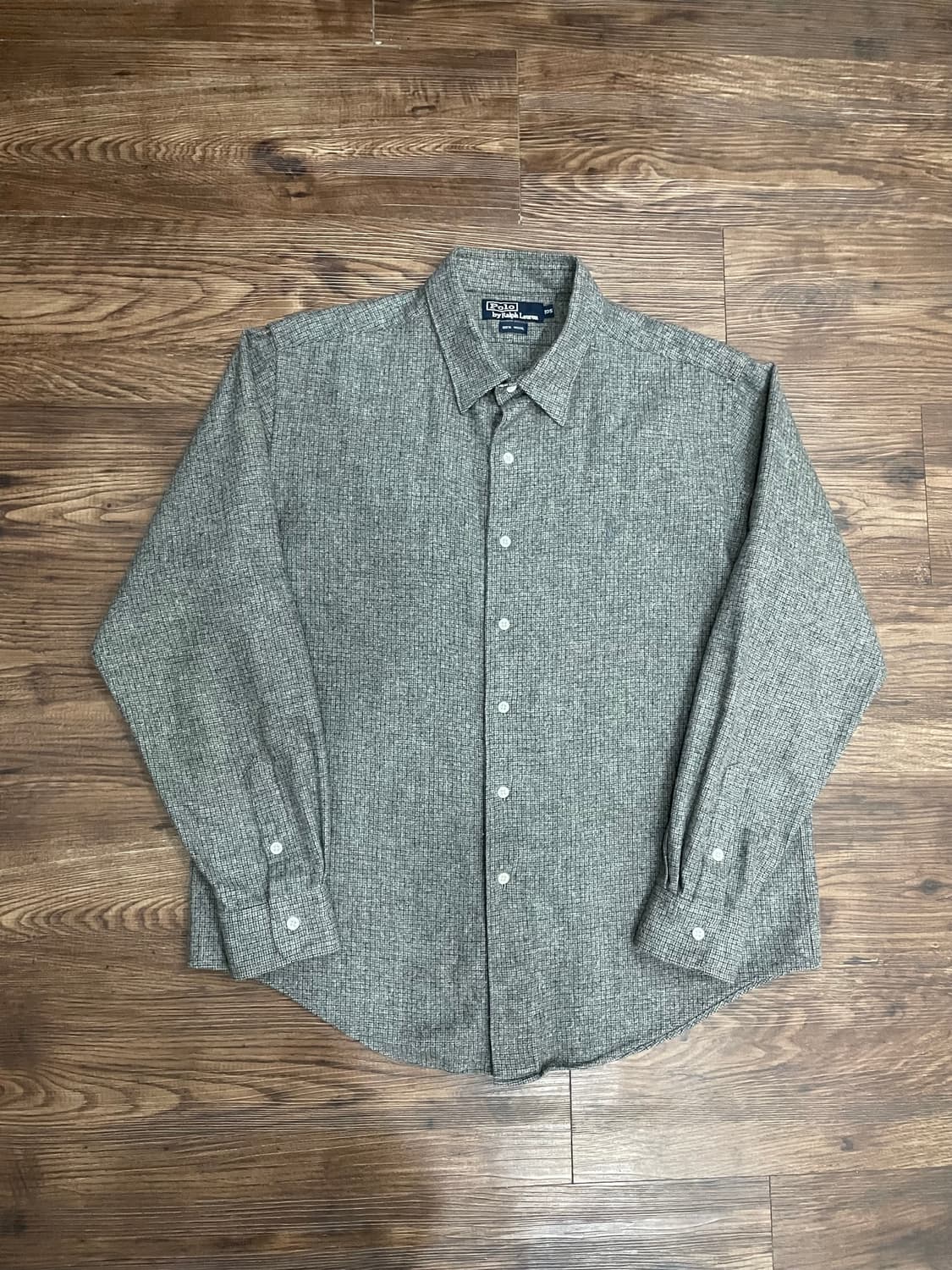 폴로 랄프로렌 울 체크 셔츠 그레이 상품이미지3