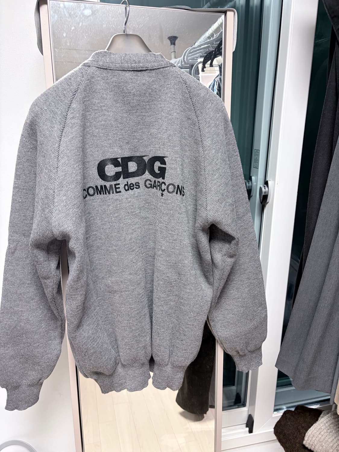 CDG 스쿨 가디건 그레이 F(XXL) 상품이미지2