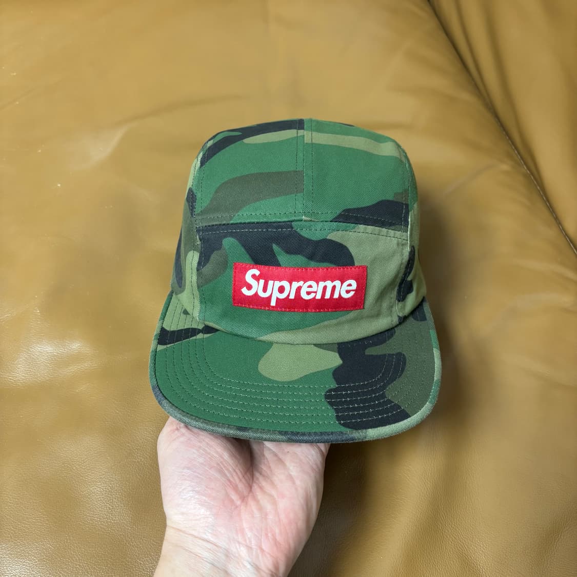슈프림 캠프캡 모자 박스로고 우드랜드 카모 새제품 상품이미지2