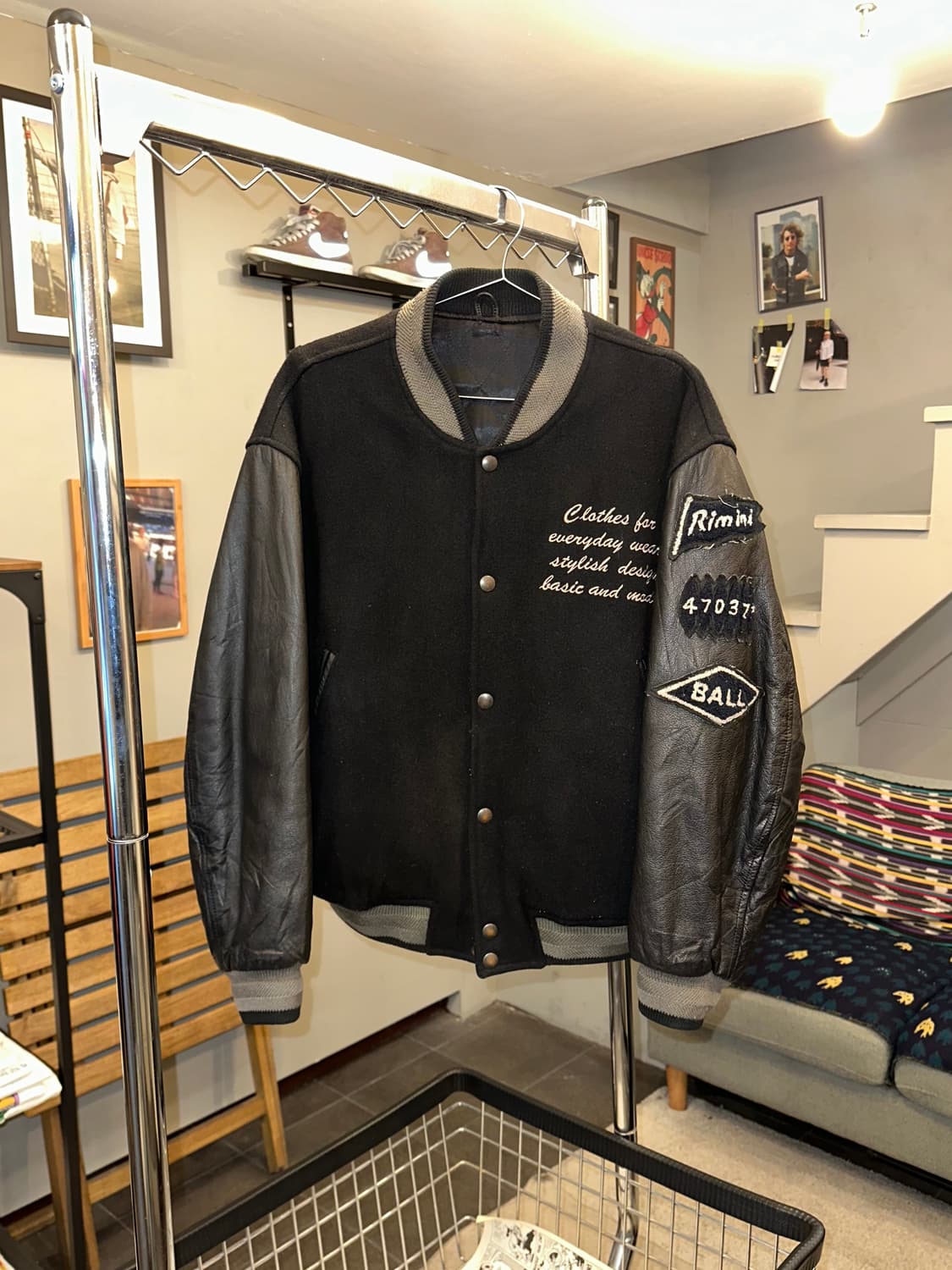 90‘s Ball basic patch embroidery varsity 상품이미지4