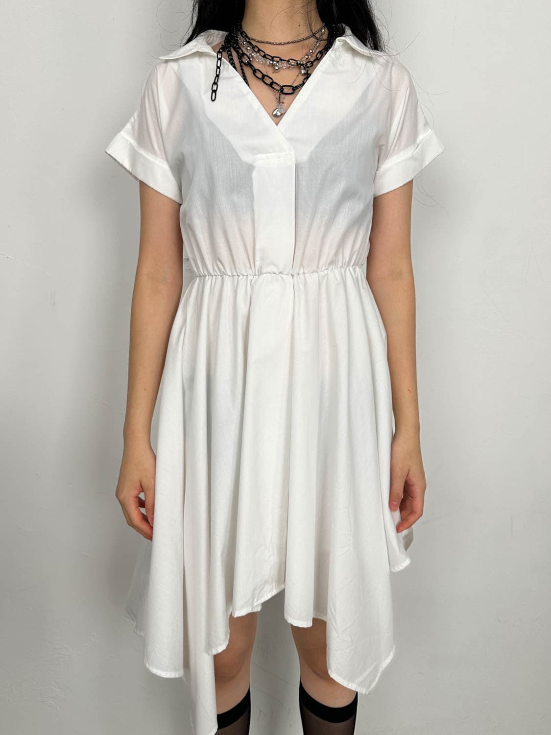 CECIL McBEE 언발 셔츠 원피스  상품이미지2