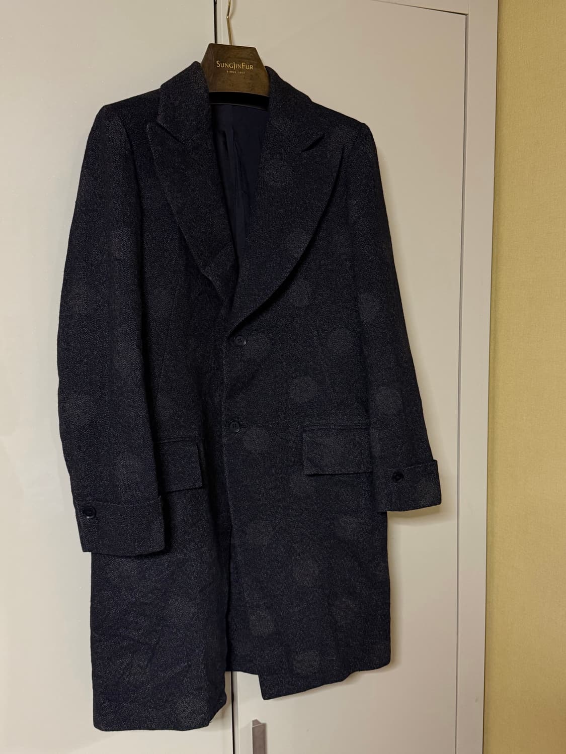 +NOIR dot jacquard coat 상품이미지1