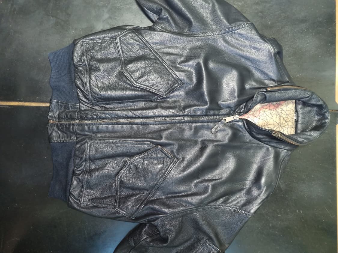 휴스턴 38~40 80s CWU 45/P 플라이트 레더자켓 A2 상품이미지3