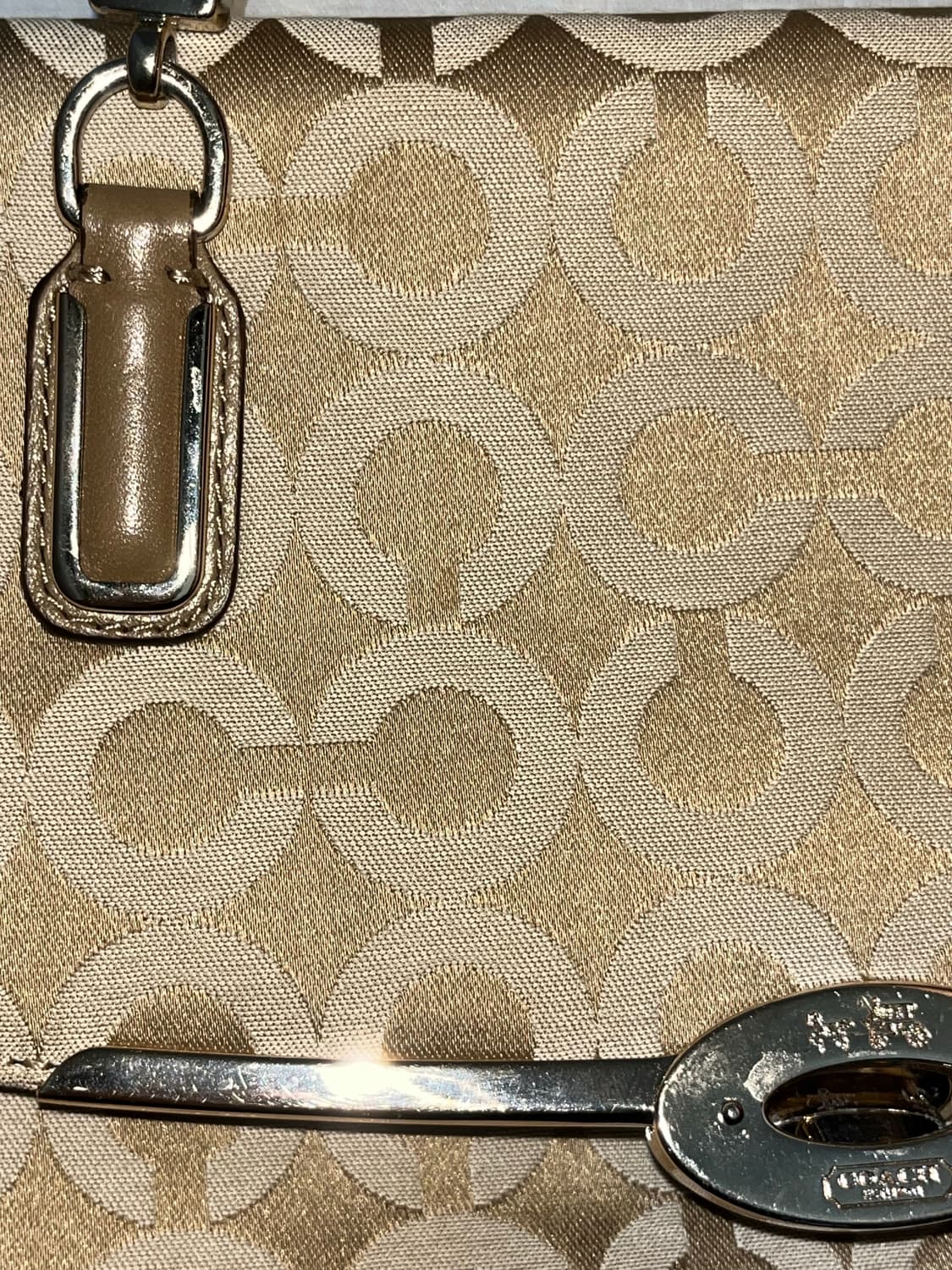 Rare🤎coach beige sholder bag 상품이미지3