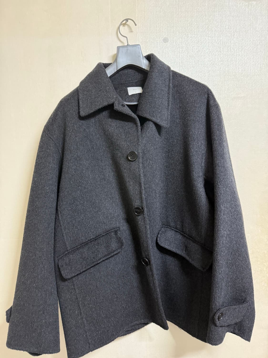 애습 알파카 핸드메이드 자켓 차콜 상품이미지3