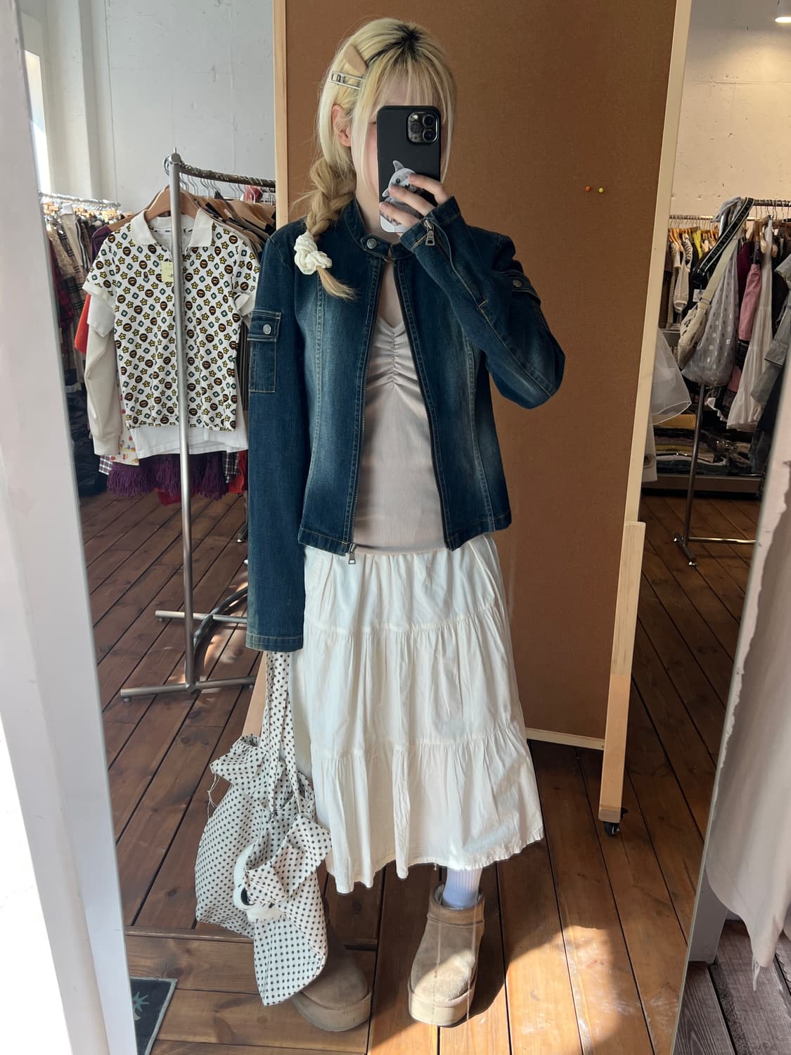 게스 블루 데님 자켓 상품이미지2