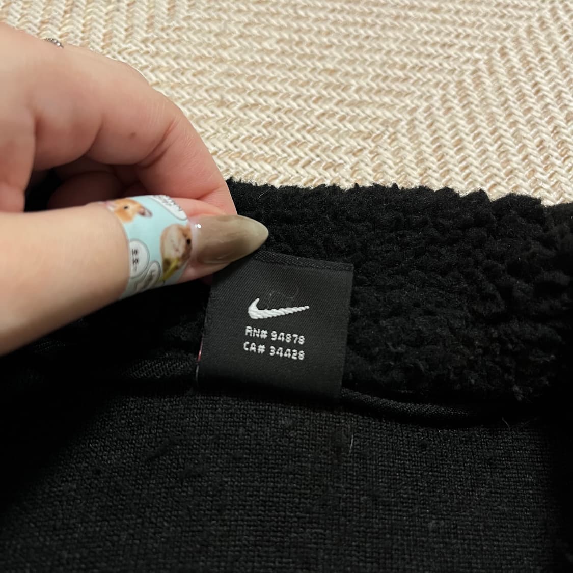 [정품] 나이키 블랙 그레이스우시 뽀글이 후리스 [ 105 ] 상품이미지4