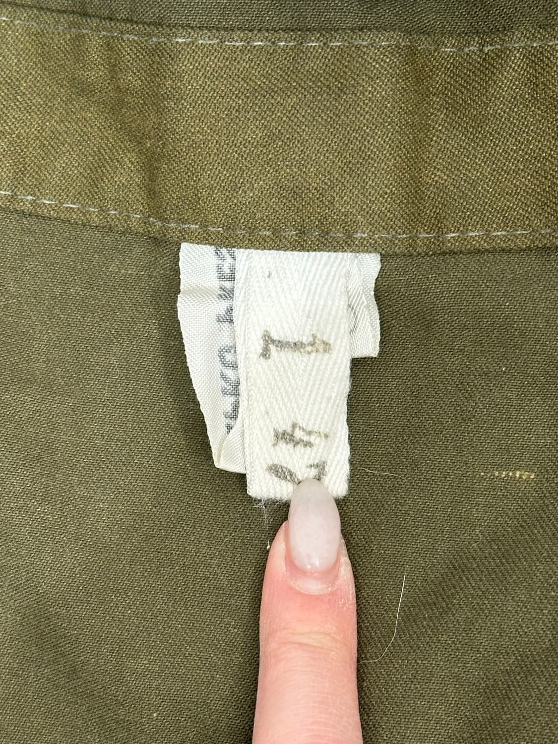 일본 빈티지 군복 복각 카키 셔츠 자켓  상품이미지6