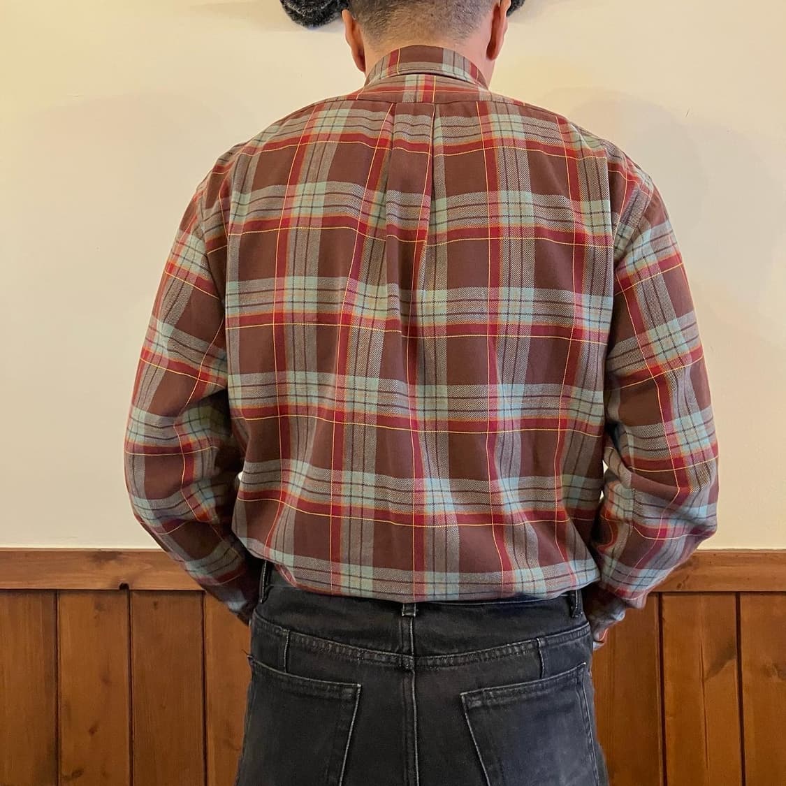 90‘s 폴로 랄프로렌 플레드 코튼 셔츠 M 상품이미지10