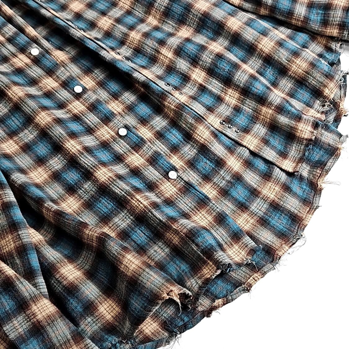 Gakihara 젬 웨스턴 오버셔츠 터콰이즈 상품이미지5