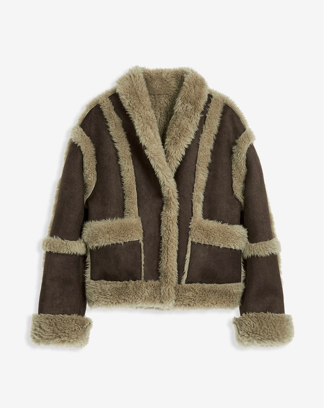 OPEN YY 오픈 와이와이 시어링 무스탕 자켓 사이즈 S 상품이미지1