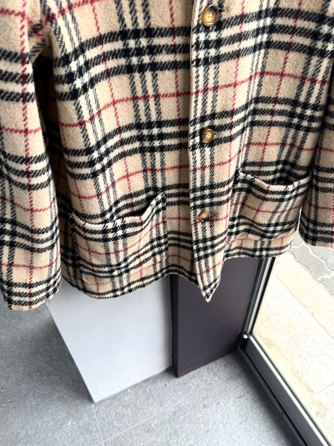 L/ 버버리 리버시블 노바체크 코트 자켓 상품이미지4