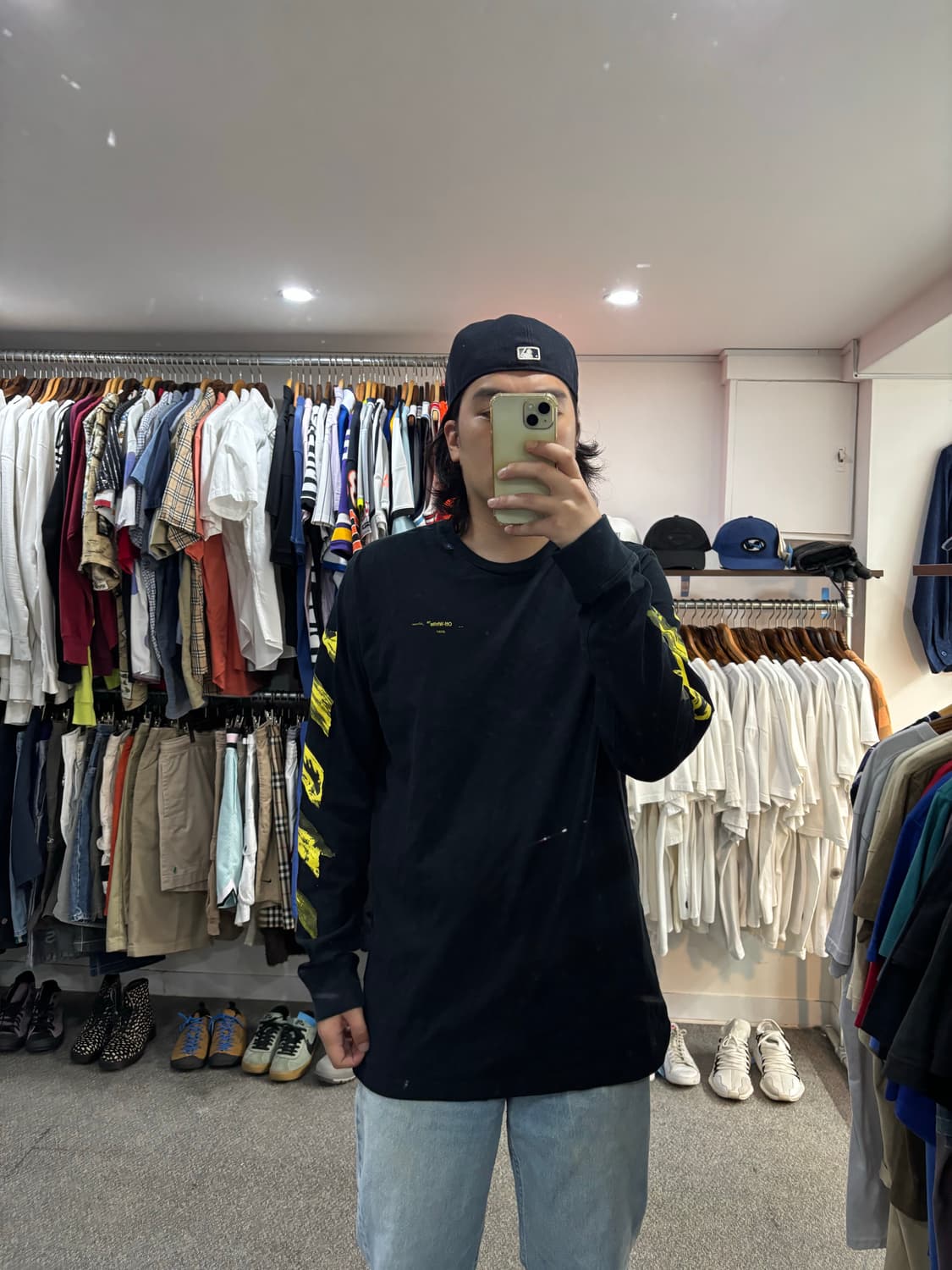 오프화이트 프린팅 롱슬리브 상품이미지7