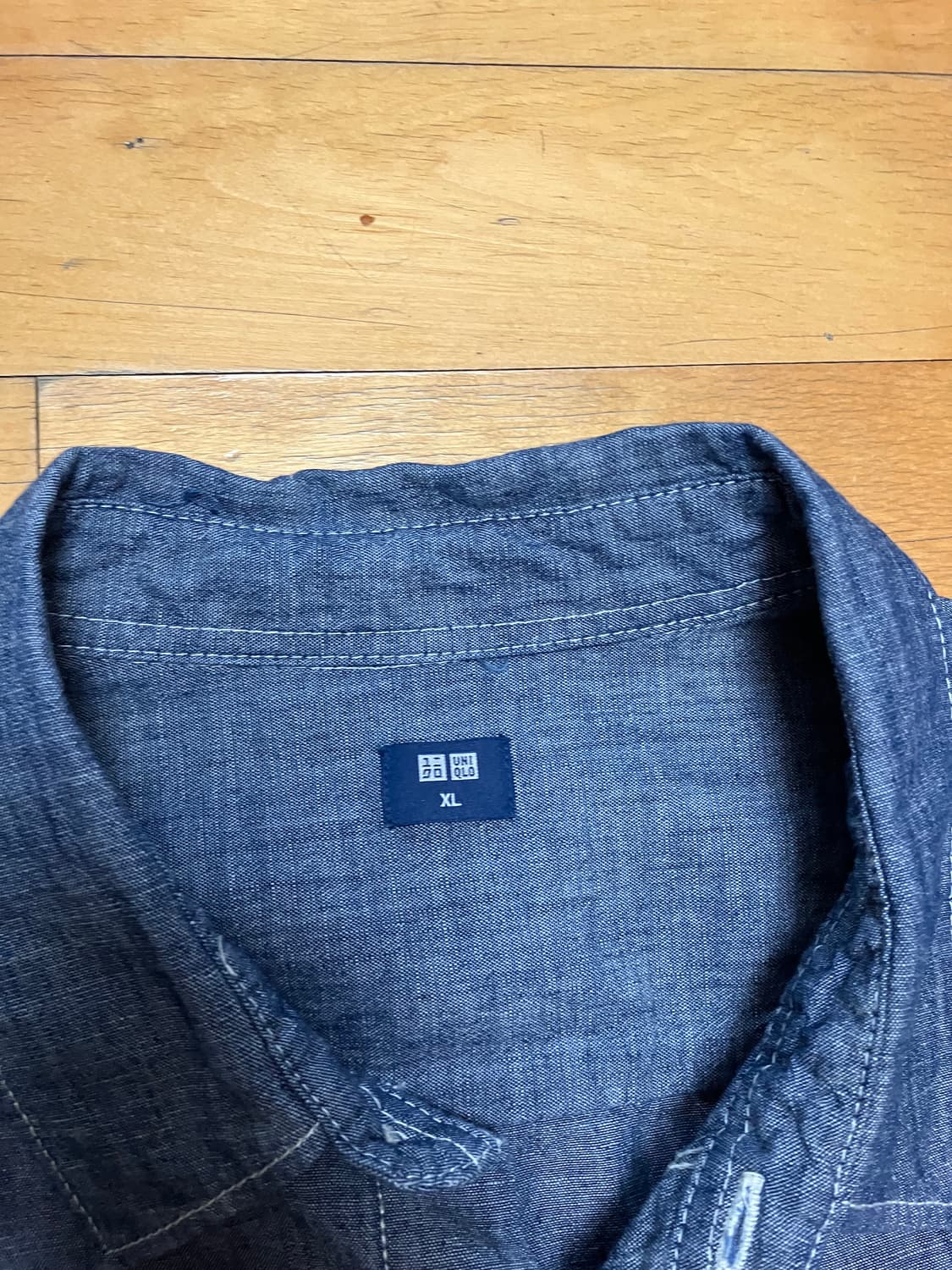 유니클로 샴브레이 워크 셔츠 XL 상품이미지3