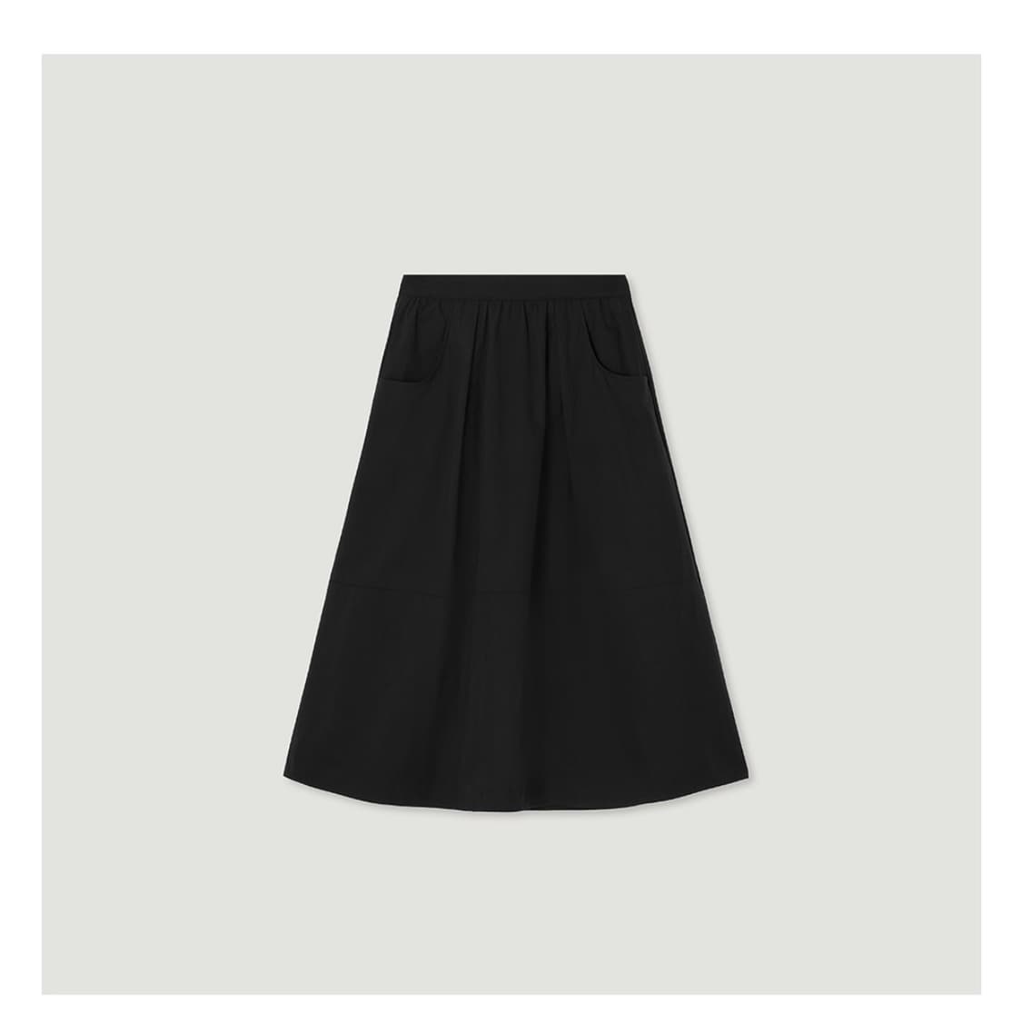 망고매니플리즈 MIYU SHIRRING SKIRT( BLACK) 상품이미지1